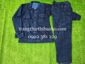Quần áo jean thợ hàn điện lực vải cao cấp túi hộp vải Việt Hồng