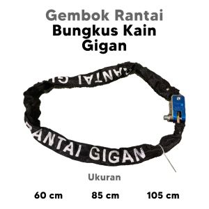 Gembok rantai 60 cm 85 cm 105 cm Gigan / chain lock / pagar / sepeda motor / gudang