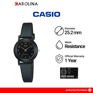 Jam Tangan Wanita Casio LQ-139AMV-1L Black Dial Black Resin Band