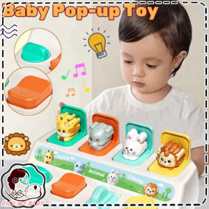 Baby Pop Up Animal Toy Whack A Mole Toy Hide and Seek Cause and Effect Educational Toys Kids Gifts