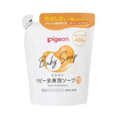 Pigeon Baby Body Foam Soap 500ml / 400ml Refill (3 Types)