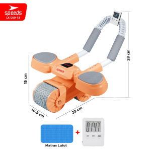 009-18 Speeds Ab Wheel Roller Plank Trainer 2in1 Abdominal Core Automatic Rebound Gym Fitness