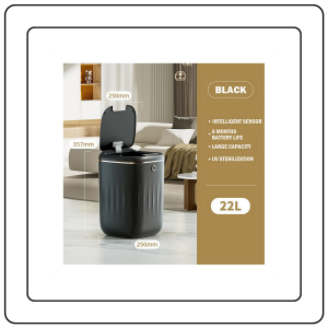 【JJ HOME】Smart Modern Waste Bin Dust Dustbin Motion Sensor Automatic Stylish