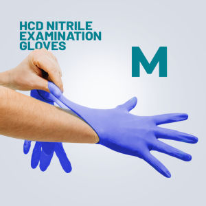 Nitrile Examination Gloves HCD 100 Pcs/  Powder-Free  S/M/L  24H Shipout