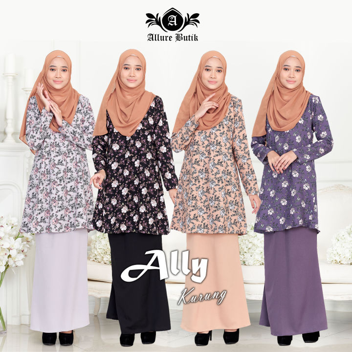 Baju Kurung Moden New Arrival Kurung Ally Baju Muslimah Lazada