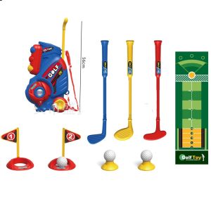 Toddler Golf Set for 2 3 4 5 Years Old Boys Girls Upgraded Kids Golf Cart with Unique Shoulder Strap Design Indoor and Outdoor Golf Toys