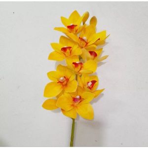 HOA ĐỊA LAN CAO SU .cành 10 bông 2 nụ .dài 75cm đùng cắm bình trang trí nhà cửa