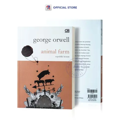 Buku Novel Animal Farm (Republik Hewan) - George Orwell / Gramedia