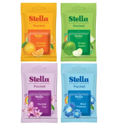 [PAKET ISI 4] STELLA Pocket Bathroom 10gr – Pengharum Ruangan & Toilet – Wangi Tahan Lama