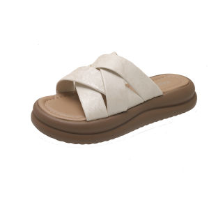 [Free Shipping] WomenS Summer Outdoor Platform Sandals 2026 New Style Flat-Soled High-End Feel Suitable For Pairing With Skirts Slip-On Sandals