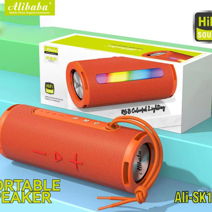 Alibaba Ali-SK103 Portable Speaker HiFi Sound Wireless Round Sound