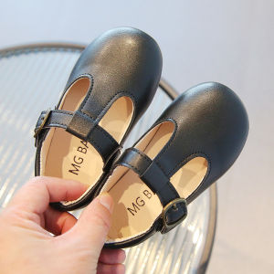 [Free Shipping] 1-2-3 year old girls shoes 2026 spring and autumn new leather shoes soft sole baby shoes fashionable princess shoes for children