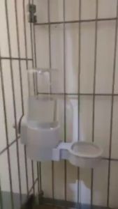 AutomaticFeeder 1200Ml Water And Food Dispenser Cage Hanging For Dog And Cat