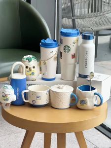 Starbucks Nordic Style Ceramic Mug & Stainless Steel Tumbler Set 2025 Holiday Sea Breeze Collection Gift