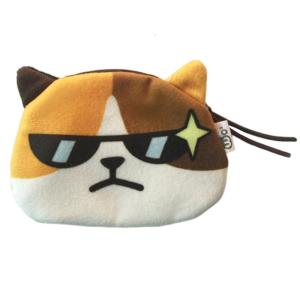 Cute Cat Face Expression Purse Small Wallet Zippered Earphone Money Bag for Small Item for Travel and Everyday Use