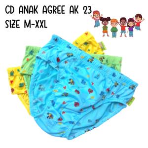 [ISI 3] CD AGREE AK-23 Kids Motif Pinggang Karet / Celana Dalam Anak AGREE 023