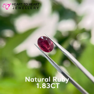 Natural Gemstone Ruby 1.83CT Oval Mix cut Pigeon Blood from Sri Lanka