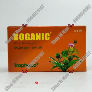 BOGANIC Traphaco hộp 100 viên - Phòng và hỗ trợ suy giảm chức năng gan giảm các triệu chứng viêm gan lở ngứa mụn nhọt dị ứng nổi mề đay