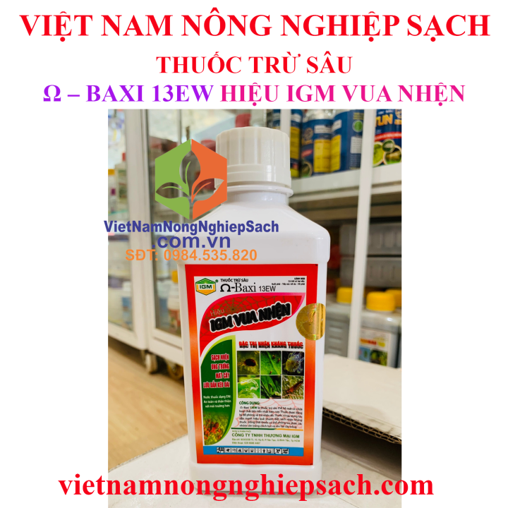 Ω – BAXI 13EW – HIỆU IGM VUA NHỆN ĐẶC TRỪ NHỆN ĐỎ, SÂU XANH DA LÁNG, BỌ ...