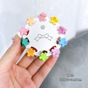 10pcs Small hair clip colorful hair clips Princess braided hair small grab clip Korean mini flower hair clip headwear bangs clip small clip Hair Styling Tool Mini Claw Hair Clips Cute Sweet Hairpins