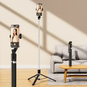 Bluetooth Selfie Stick Light Mobile Phone Holder Tripods Phone Tripods Wireless Remote  Extendable Selfie Stick