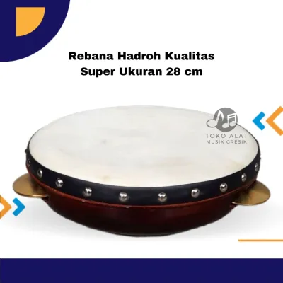 rebana kencer kuningan hadroh kayu mangga ukuran 30 model jepara