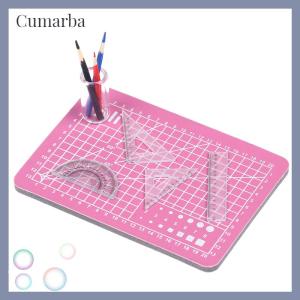[Cumarba] 1:12 dollhouse Miniature Cutting MAT ไม้บรรทัดปากกาปากกาชุดตุ๊กตาตกแต่งบ้าน