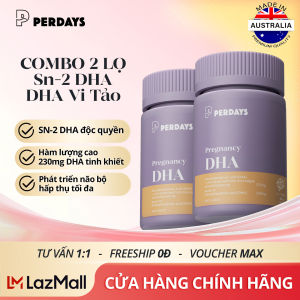 [COMBO 2 LỌ] DHA Sn-2 - PERDAYS Pregnancy DHA - Hỗ trợ phát triển trí não & thị lực thai nhi