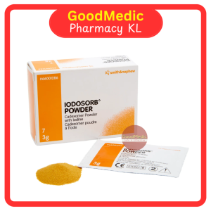 Iodosorb Powder 3g - Promotes Wound Healing (1 sachet 3g) Antimicrobial Iodine Wound Care Dressing for Infection Control & Ulcer Healing