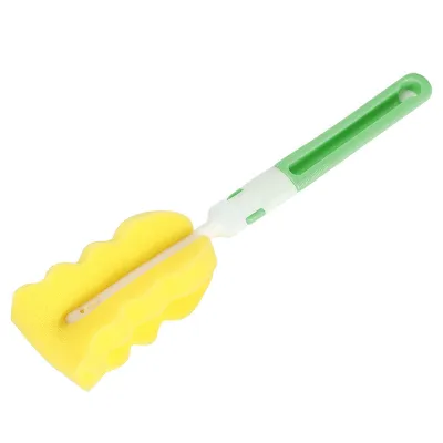 Baby Bottle Fit Cleaner Feeding Container Soft Foam Head Scrub Bottle Brush Cleaning Sponge