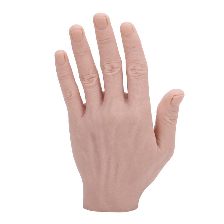 Realistic Silicone Male Hand Life Size Male Hand Model Bendable Fake ...