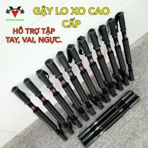 Gậy lò xo 20kg 30kg 40kg 50kg 60kg hỗ trợ tập tay vai ngực