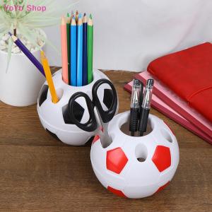 💕 YoYo Shop 💕 1pc Soccer Ball Shaped Toothbrush Pen Pencil Holder Desktop Rack Student Gift