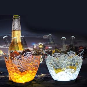 LazaraHome Clear Bowl Bucket Champagne Wine Cooler Bucket Container Ice Holder 4L/8L
