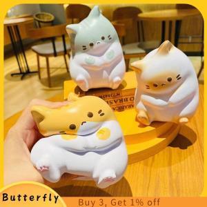 Butterfly ใหม่ของเล่นแมวบีบคลายเครียดทำจาก PU ลูกบอลคลายเครียดของเล่นโต๊ะการ์ตูนของเล่นคลายเครียด
