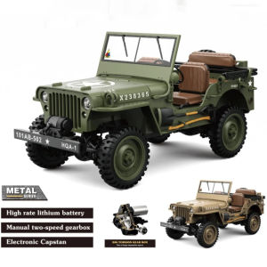 ST[Fast Delivery][Original Available] Hg4-58 Simulation Retro Off-Road Vehicle 1/14 Four-Wheel Drive Climbing Electric Remote Control Model Boy 4wd Toy Customized
