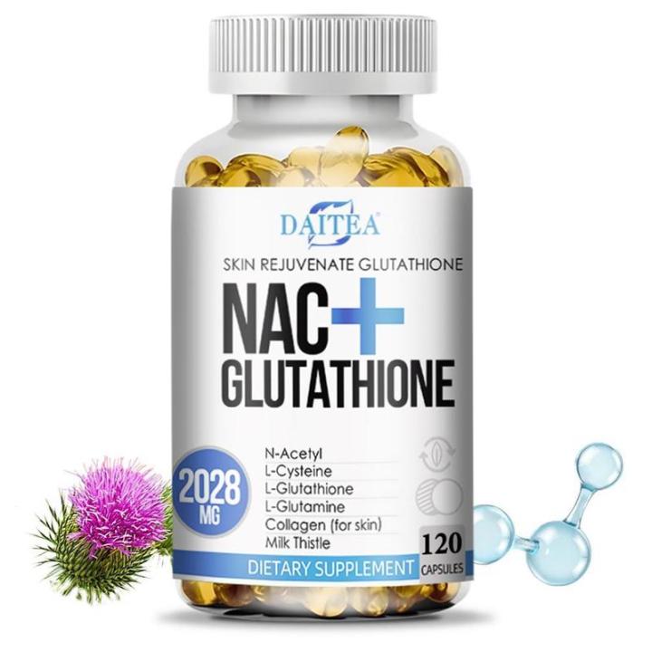 glutathione supplements singapore NAC + Supplement, Supports Liver Health, Supports Cellular and Skin Health 120 Capsules RS_Tapcart_SF