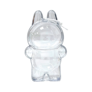 Dustproof Protective Cover for Anime Standing Doll Collectible Figurine Doll Clear Display Case with Hanging Strap