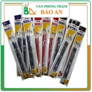 10 chiếc Ruột Bút nước MG 0.5mm Dài 13cm - LẮP VÀO BÚT Q7 -  có 3 màu xanh/đen/đỏ