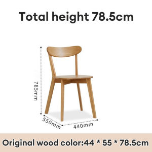 TableTrove Solid Wood Dining Chairs - Nordic for Home/Study/Cafe Durable & Stylish