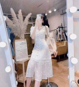 Đầm Ren Xòe Dự Tiệc công chúa Sang Chảnh BY8327