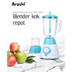 Arashi Stand Blender ASB 1502 Pelumat Jar Kaca 3 Mode Kecepatan