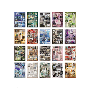 Die-Cut Sticker Book Japanese Styles Sticker Scrapbook Sticker Stationery Sticker Retro Decorative Sticker for Laptop