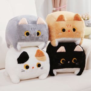 Kawaii Mèo Đồ Chơi Nhồi Bông Trọng Đứng Mờ Khối Lập Phương Mèo Plushies Búp Bê Dễ Thương Ném Gối Sofa Đệm Peluche Động Vật Trẻ Em Quà Tặng Sinh Nhật2026