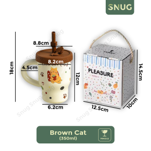 Snug Ceramic Material Drinking Cup With Silicone Cover And Straw Cute Design Drinking Cup With Cover