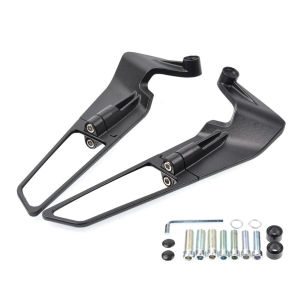 1 Pair Of Motorcycle Modification Parts Universal Fixed Wing Rearview Mirrors Suitable For Kawasaki Yamaha Honda Ducati