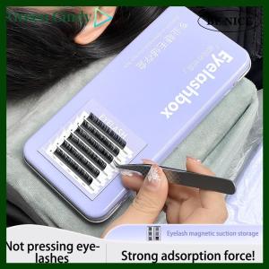 [Green Cindy] Single Layer Lash Extension Display Box Pallet Storage Box For Individual Suspended Magnetic Sheets Eyelash Protection Box