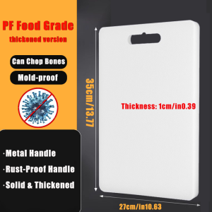 Heavy Thick Chopping Board PE 5cm Thick Plastic Cutting Board Non-Slip Kitchen Chopping Pad
