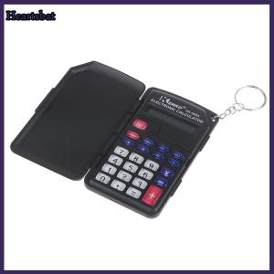 [Heartsbat] Clear Keys Palm Flip Calculator Pocket Portable Mini Student