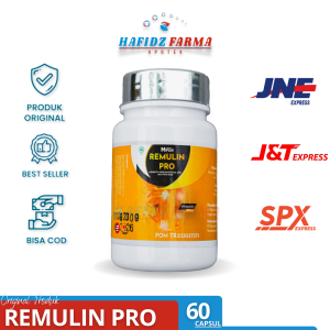 Remulin Pro Hifza nature 60 capsul/Mengatasi Sakit Pinggang /Mengatasi Saraf Kejepit/Membantu mengobati berbagai nyeri pada sendi & tulang /Sakit Lutut Kaku Lutut Kopong/Membantu mengobati osteoporosis/Membantu mengobati osteoarthritis